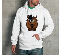 FELPA CON CAPPUCCIO UNISEX GNU NOBILE BLUE BLOOD GNU Uomo Donna funny