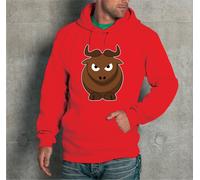 FELPA CON CAPPUCCIO UNISEX GNU NOBILE BLUE BLOOD GNU Uomo Donna funny