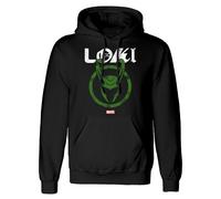 Felpa con Cappuccio Unisex Marvel Distressed Logo Nero