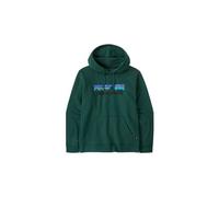 Patagonia P-6 Logo Uprisal - felpa con cappuccio - uomo L Dark Green man Fair Trade Certified,Recycled Materials