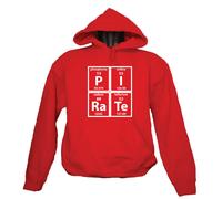 FELPA CON CAPPUCCIO UNISEX PIRATE NERD PIRATI ELEMENTI CHIMICA UOMO DONNA