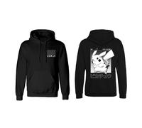 Felpa con Cappuccio Unisex Pokémon Halftone Pikachu Nero