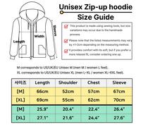 Felpa con cappuccio unisex Premium Cat Lover pesante YKK 2-Way Zip nera...