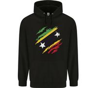 Felpa Con Cappuccio Uomo Bandiera Di Saint Kitts E Nevis