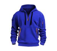 Felpa con Cappuccio Uomo, Felpa Mezza Zip Uomo Hoodies Sweatshirt Pullover Tops A Maniche Lunghe Felpa con Tasche Autunno Invernali Eleganti Hoodie, Sportiva, Casa, Palestra, Jogging, Tempo Libero