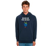 Felpa Con Cappuccio Uomo. Hoodie Colore Blu Marino, MONSIEUR FORMIDABLE