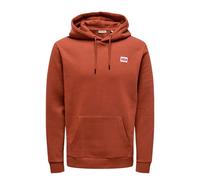 Felpa con Cappuccio Uomo Only & Sons Onsdawson Reg Hoodie Vd Marrone