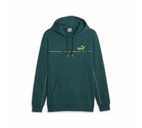 PUMA Felpa con Cappuccio Uomo Ess+ Minimal Gold Verde