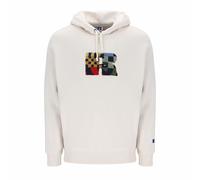 Felpa con Cappuccio Uomo Russell Athletic Makie Bianco