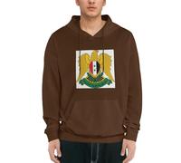 Felpa con Cappuccio Uomo Siria Araba Emblema Nazionale Pile Indossabile Pullover Felpe per Donne Uomini Comode Soffici con Cappuccio Casual Outdoor Pullover Sweatshirts