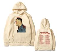 Felpa con Cappuccio Uomo Zach Bryan Print Regular Autunno Lana Felpa con Cappuccio A Maniche Lunghe Abbigliamento Street Fashion Pullover Sportswear XS-3XL-Khaki||x_l