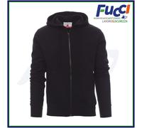 Felpa Con Cappuccio Uomo Zip Intera e Tasche Leggera in Cotone Maglia da Lavoro