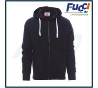 PAYPER Felpa Cappuccio Unisex Full Zip Navy 4XL