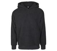 Urban Classics Felpa con Cappuccio Sherpa, Nero, M Uomo