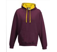 Felpa Con Cappuccio Varsity A Colori Contrastanti S-5XL
