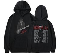 Felpa con Cappuccio Vintage Anni '90 Keith Urban High And Alive World Tour Album Autunno/Inverno Abbigliamento da Uomo e da Donna Felpa con Cappuccio in Cotone Hip Hop Gotico