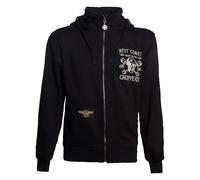Felpa con cappuccio WCC High Speed nera, S