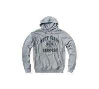 Felpa con Cappuccio West Coast Choppers Iron Oversize Grigio AcciaioL Grigio Acciaio