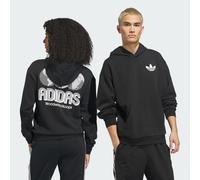 ADIDAS ORIGINALS Felpa 'World Wide Hoops' nero / bianco Uomo ADIDAS ORIGINALS SxTaglie normali
