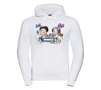 Felpa con Cappuccio Youtuber Lui e Sofi Slime Lab Bambina Bambino Spedizione Express dall'Italia (5-6 Anni)