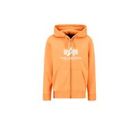 Alpha Industries Basic Big Logo PP Zip Hoodie Taglia S - Arancione