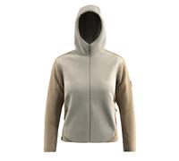 Felpa con cerniera a cappuccio da donna Salewa Fanes Sarner Light Beige M