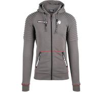 Felpa con cerniera a cappuccio Gorilla Wear Georgia Gris 2XL