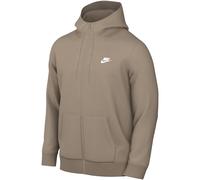 Felpa con cerniera a cappuccio Nike Club Beige XS