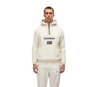 Napapijri - Burgee Half Zip Hoodie 2.0 - Felpa con cappuccio M beige/bianco