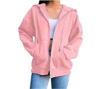 Felpa con Cerniera Donna, Felpe Donna Palestra Slim Manica Lunga Bodybuilding Felpe con Cappuccio E Spandex con Stampa a Lettere Felpa Trekking Donna per La Vita Quotidiana E Lo Sport