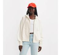 Levi's Felpa con cappuccio Everyday Zip Hoodie in pile Bianco M Donna