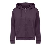 Felpa con cerniera Lounge con cappuccio Viola S Tinta unita