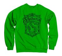 Felpa Con Crest Lavato Slytherin Ufficialmente Licenziata Harry Potter