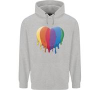 Felpa Con Cuore LGBT Gay Pride Uomo