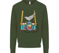 Felpa Con Fotografo Di Uccelli Per Bambini