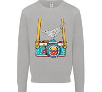 Felpa Con Fotografo Di Uccelli Per Bambini