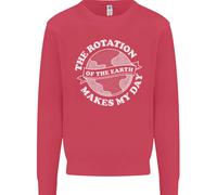 Felpa Con Giro Della Terra Astronomia Pianeti Per Bambini