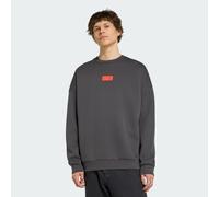 adidas Uomo Audi Revolut Formula One Team Elevated Crew Sweat Sweatshirt, Utility Black/Hi-RES Red, M