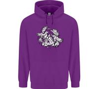 Felpa Con Il Simbolo Valknut Dei Vichinghi E I Corvi Uomo