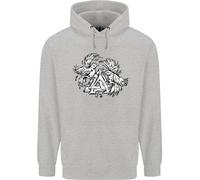 Felpa Con Il Simbolo Valknut Dei Vichinghi E I Corvi Uomo