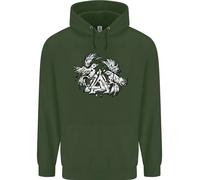 Felpa Con Il Simbolo Valknut Dei Vichinghi E I Corvi Uomo