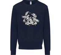 Felpa Con Jumper Con Simbolo Valknut Dei Corvi Uomo