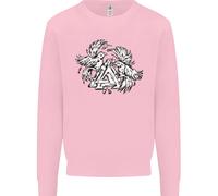 Felpa Con Jumper Con Simbolo Valknut Dei Corvi Uomo
