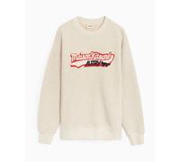 Felpa con logo Autry x Maison Kitsuné Varsity per uomo Ref. SWPXMK1M Colore Beige Taglia S