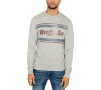 Felpa Con Logo Buffalo David Bitton Da Uomo, Grigia, X-Large