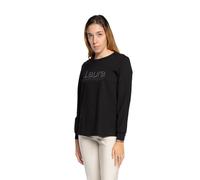 Felpa con logo e bordi in lamé LAURA BIAGIOTTI LB24I1567