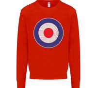 Felpa Con Logo MOD Scooter Biker RAF ROYAL AIR FORCE Per Bambini