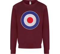 Felpa Con Logo MOD Scooter Biker RAF ROYAL AIR FORCE Per Bambini