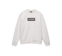 Napapijri Box Logo Sweatshirt Beige S Uomo