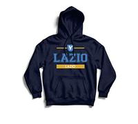 Felpa con Marsupio Lazio Regione Roma Italia Biancocelesti Aquila Capitale Colosseo (M, Blu)